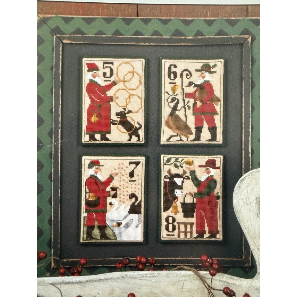 Prairie Schooler Santa's 12 Days Of Christmas 5-8 Cross Stitch Leaflet No. 126